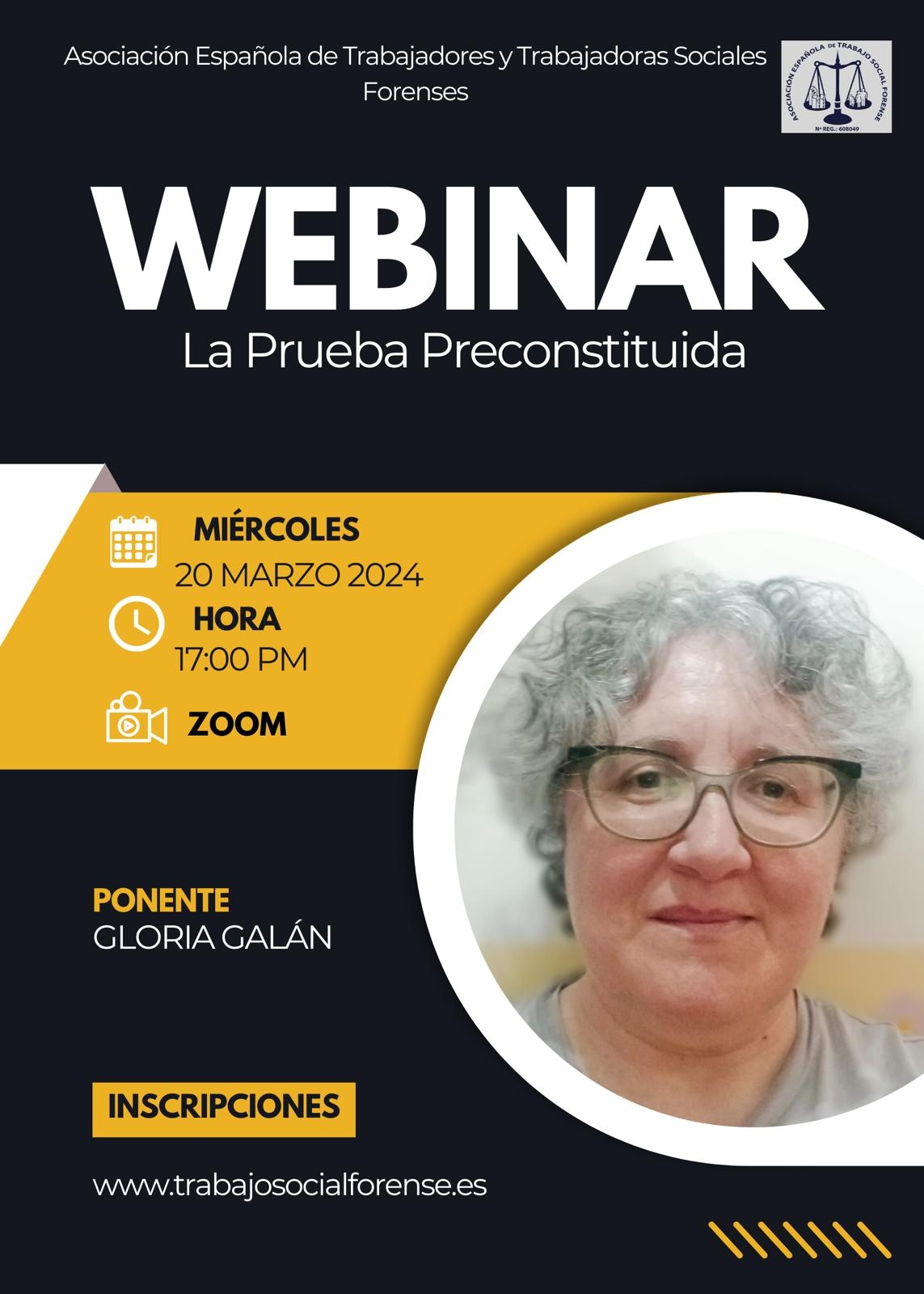 WEBINAR La Prueba Preconstituida